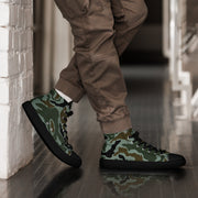 Noodle Swirl South Korean CAMO Mens High-Top Canvas Shoes - 5