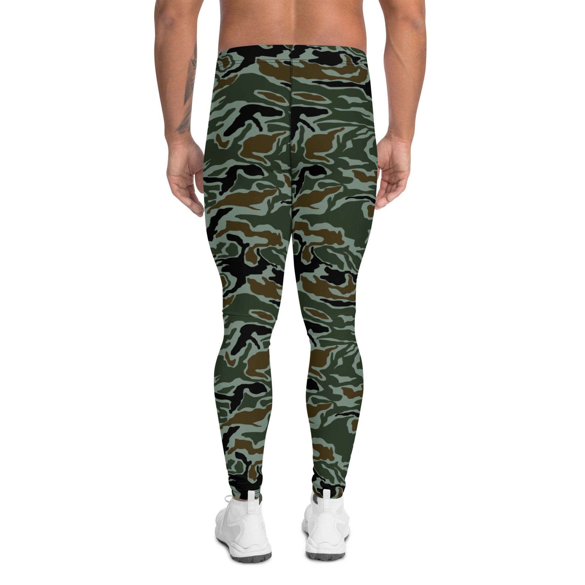 South Korean ROK Noodle Swirl CAMO Mens Leggings