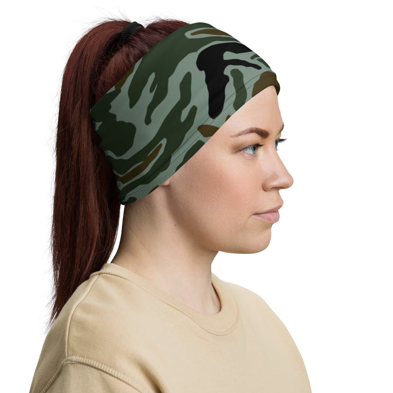 Noodle Swirl South Korean CAMO Neck Gaiter - Head