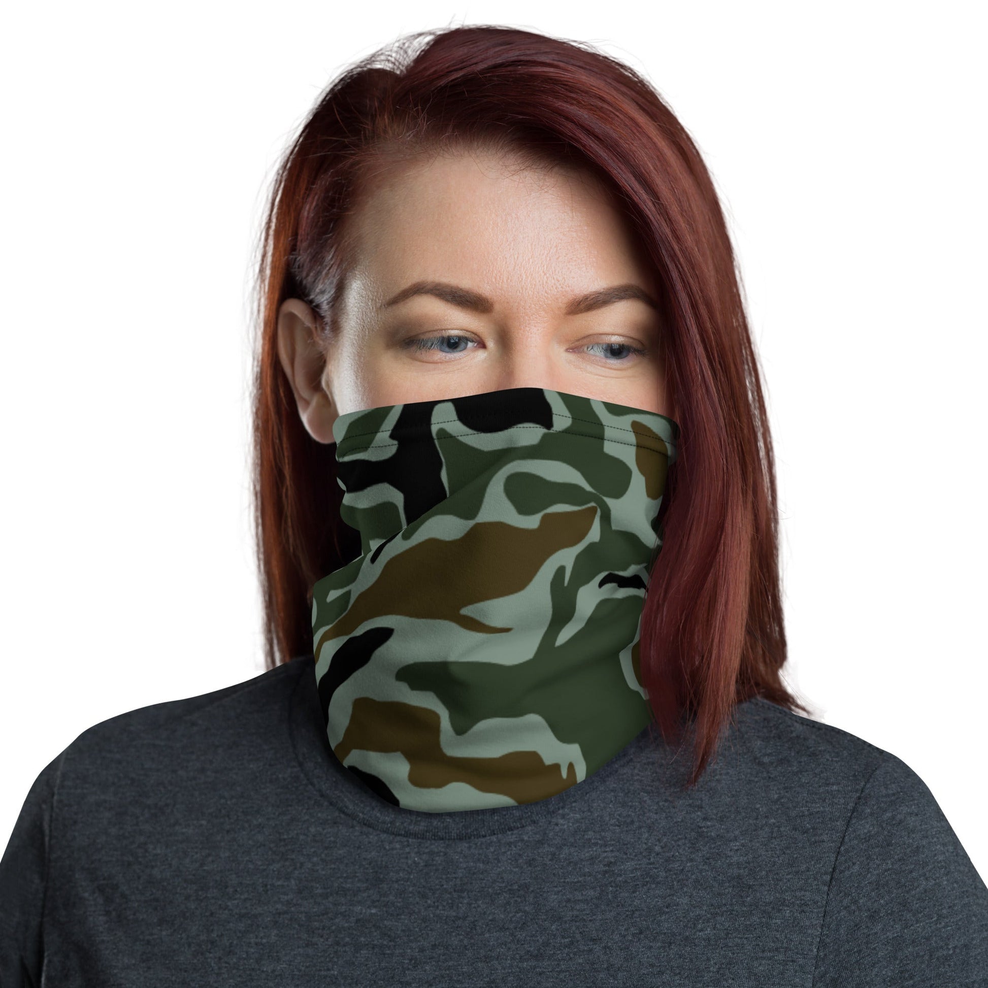 South Korean ROK Noodle Swirl CAMO Neck Gaiter - Gaiters