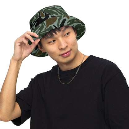 South Korean ROK Noodle Swirl CAMO Reversible Bucket Hat