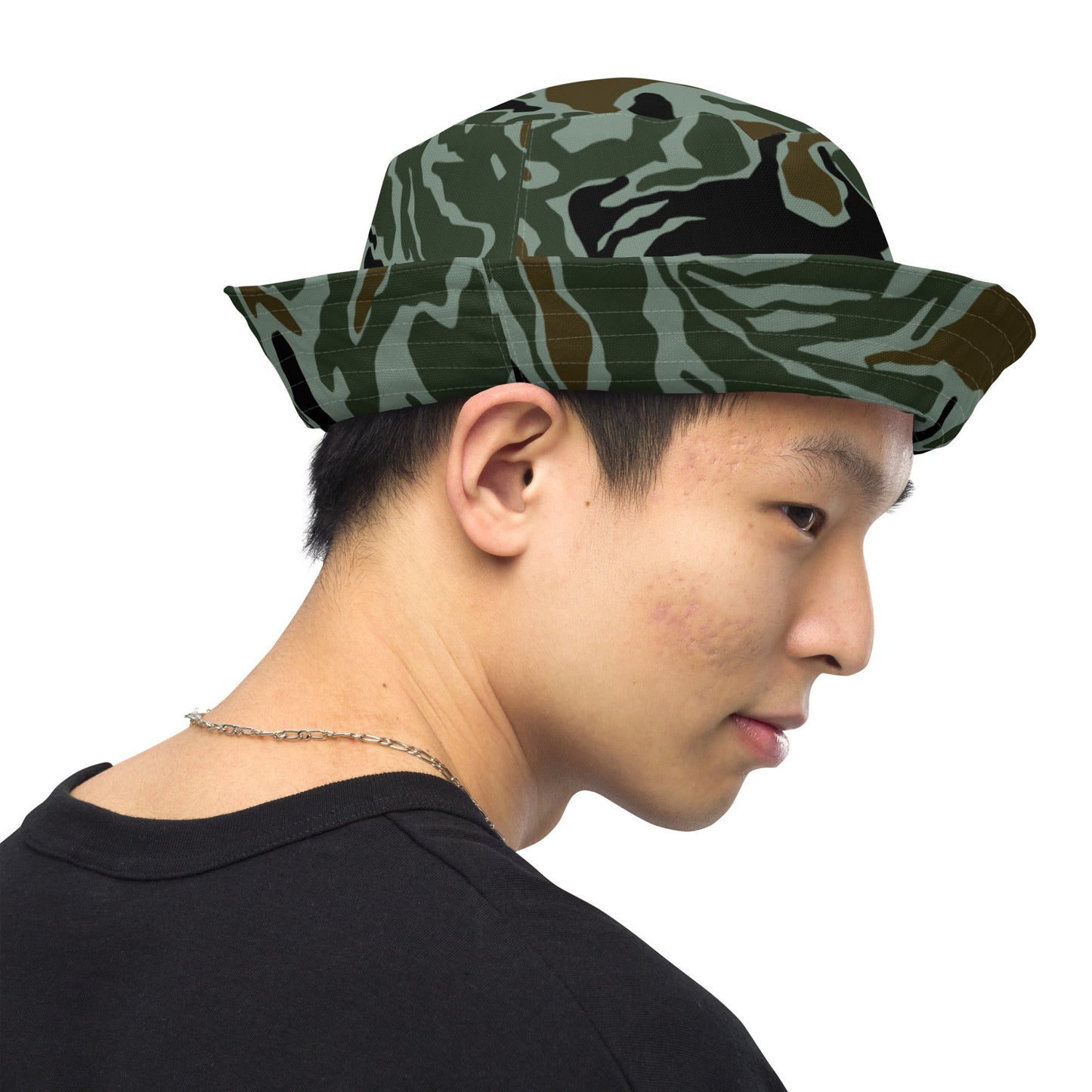 South Korean ROK Noodle Swirl CAMO Reversible Bucket Hat