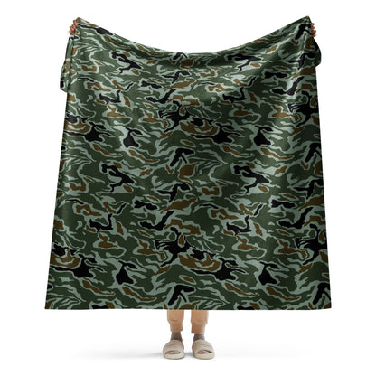South Korean ROK Noodle Swirl CAMO Sherpa blanket - 60″×80″ - Blankets
