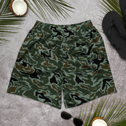 Noodle Swirl South Korean CAMO Unisex Athletic Long Shorts