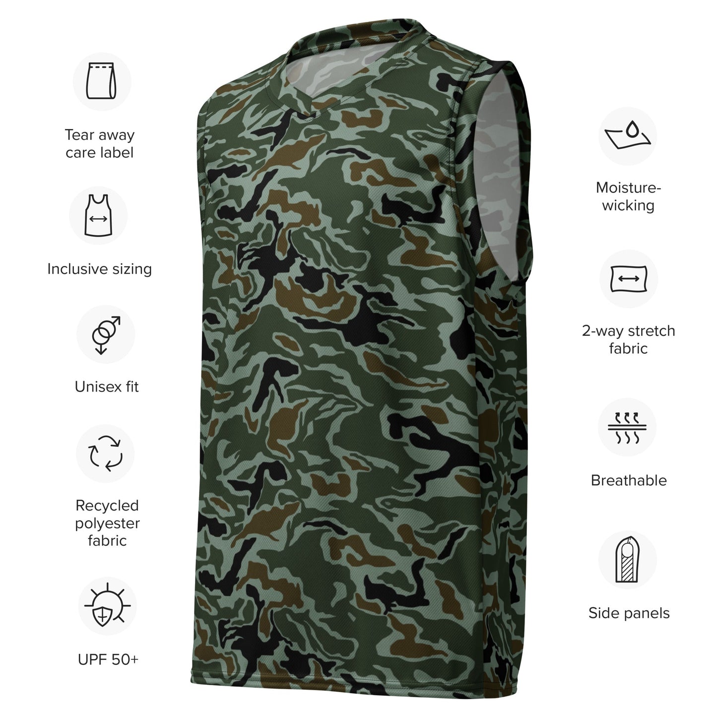 South Korean ROK Noodle Swirl CAMO unisex basketball jersey - Basketball Jerseys