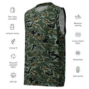 Noodle Swirl South Korean CAMO Unisex Basketball Jersey