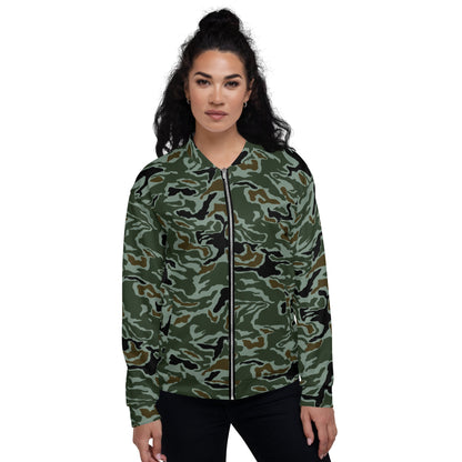 South Korean ROK Noodle Swirl CAMO Unisex Bomber Jacket - Jackets