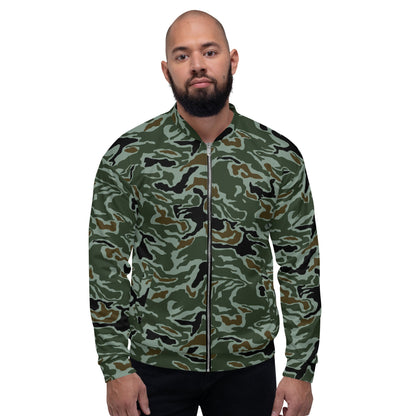 South Korean ROK Noodle Swirl CAMO Unisex Bomber Jacket - Jackets
