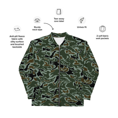 South Korean ROK Noodle Swirl CAMO Unisex Bomber Jacket - Jackets