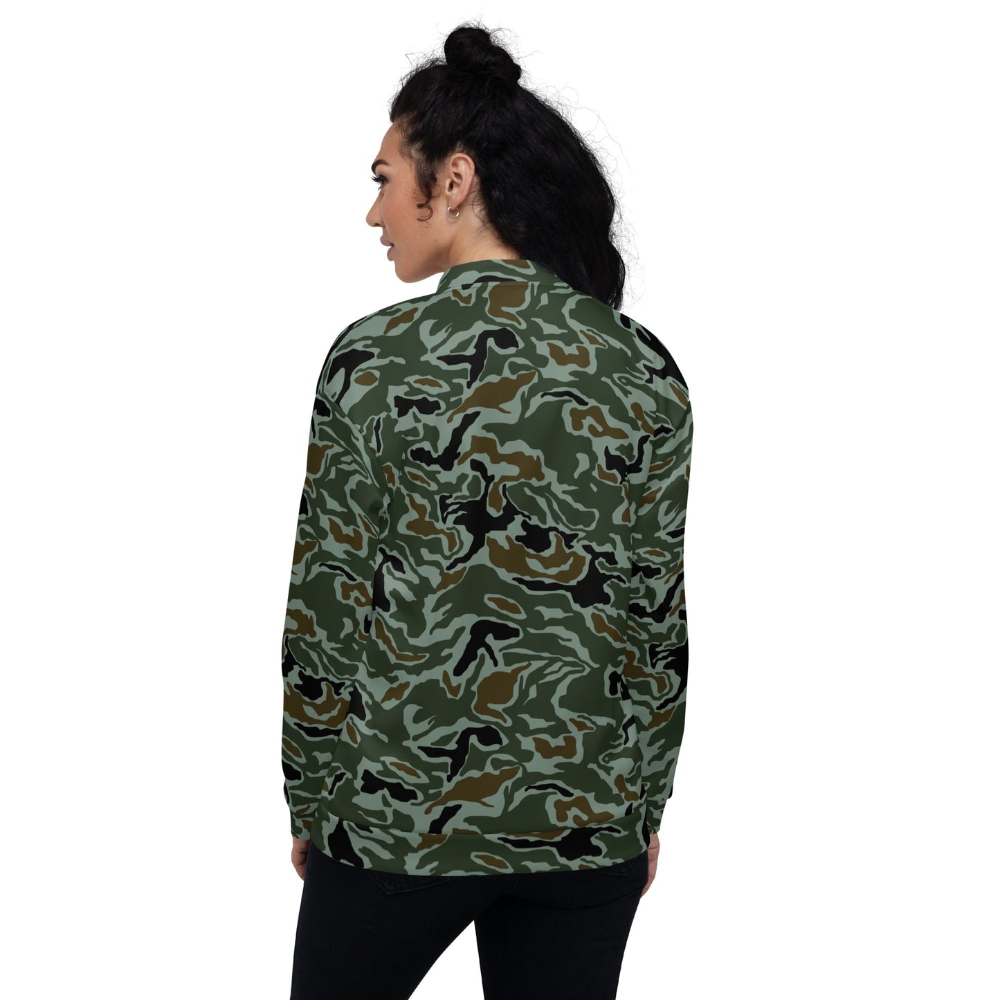 South Korean ROK Noodle Swirl CAMO Unisex Bomber Jacket - Jackets