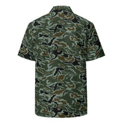 Noodle Swirl South Korean CAMO Unisex Short-Sleeve Button Shirt - Button-Up