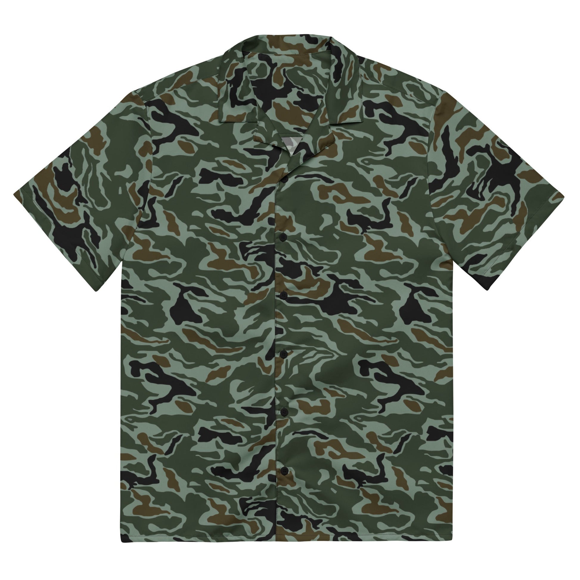 South Korean ROK Noodle Swirl CAMO Unisex button shirt - Button Shirts