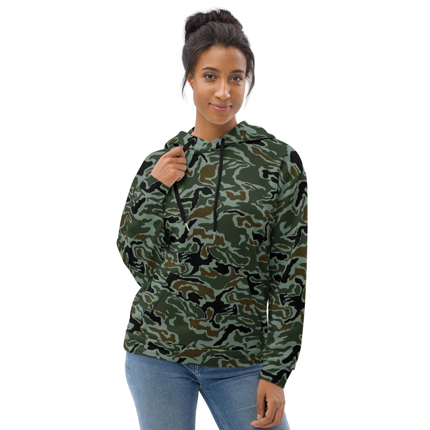 South Korean ROK Noodle Swirl CAMO Unisex Hoodie - Hoodies