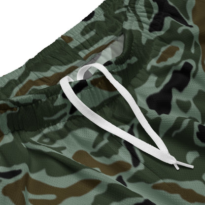 South Korean ROK Noodle Swirl CAMO Unisex mesh shorts - Mesh Shorts