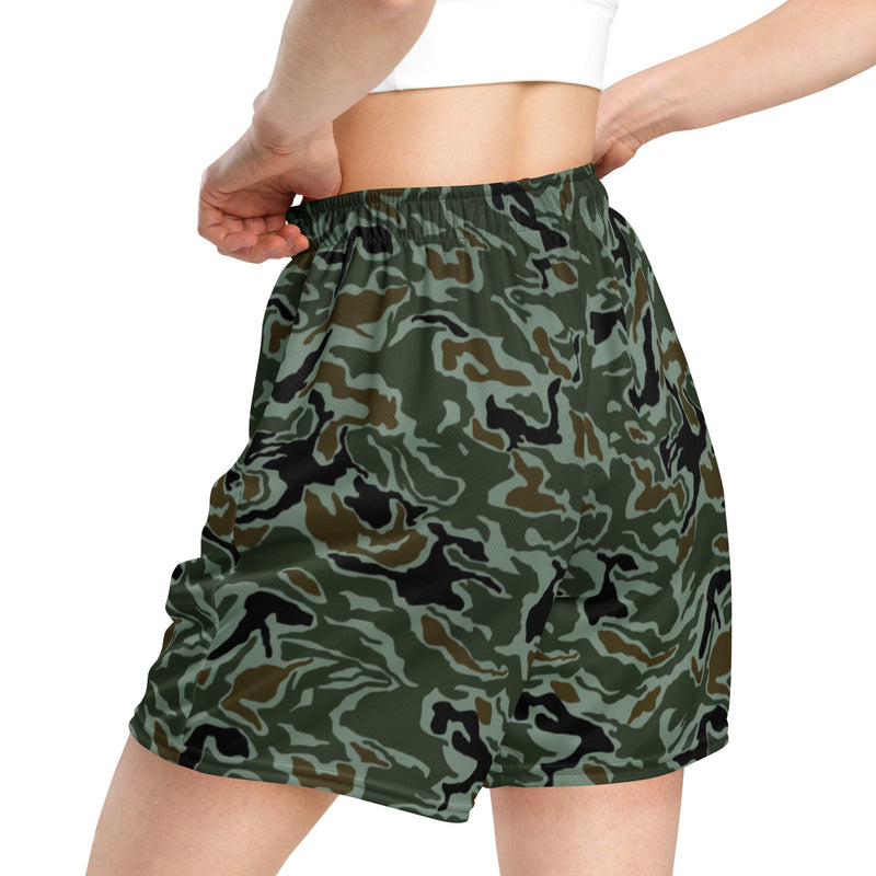 Noodle Swirl South Korean CAMO Unisex Mesh Shorts