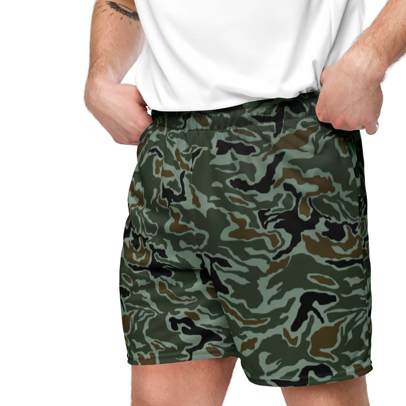 Noodle Swirl South Korean CAMO Unisex Mesh Shorts