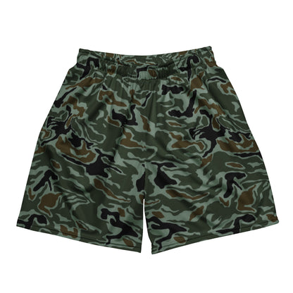 South Korean ROK Noodle Swirl CAMO Unisex mesh shorts - 2XS - Mesh Shorts