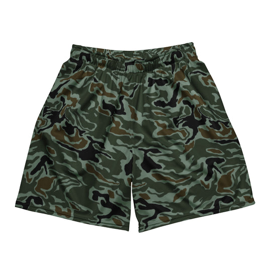 South Korean ROK Noodle Swirl CAMO Unisex mesh shorts - 2XS - Mesh Shorts