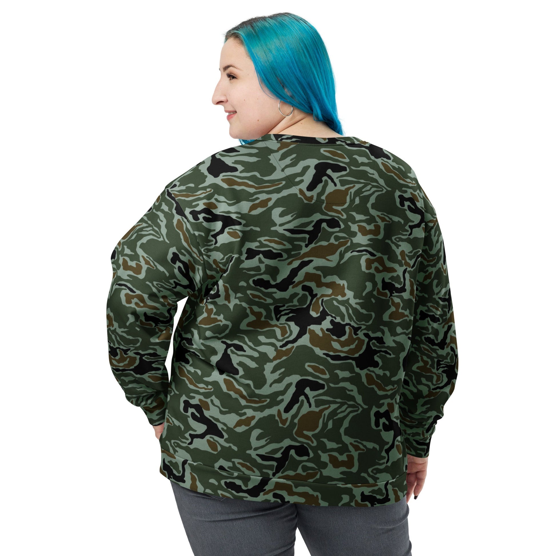 South Korean ROK Noodle Swirl CAMO Unisex Sweatshirt - Sweatshirts