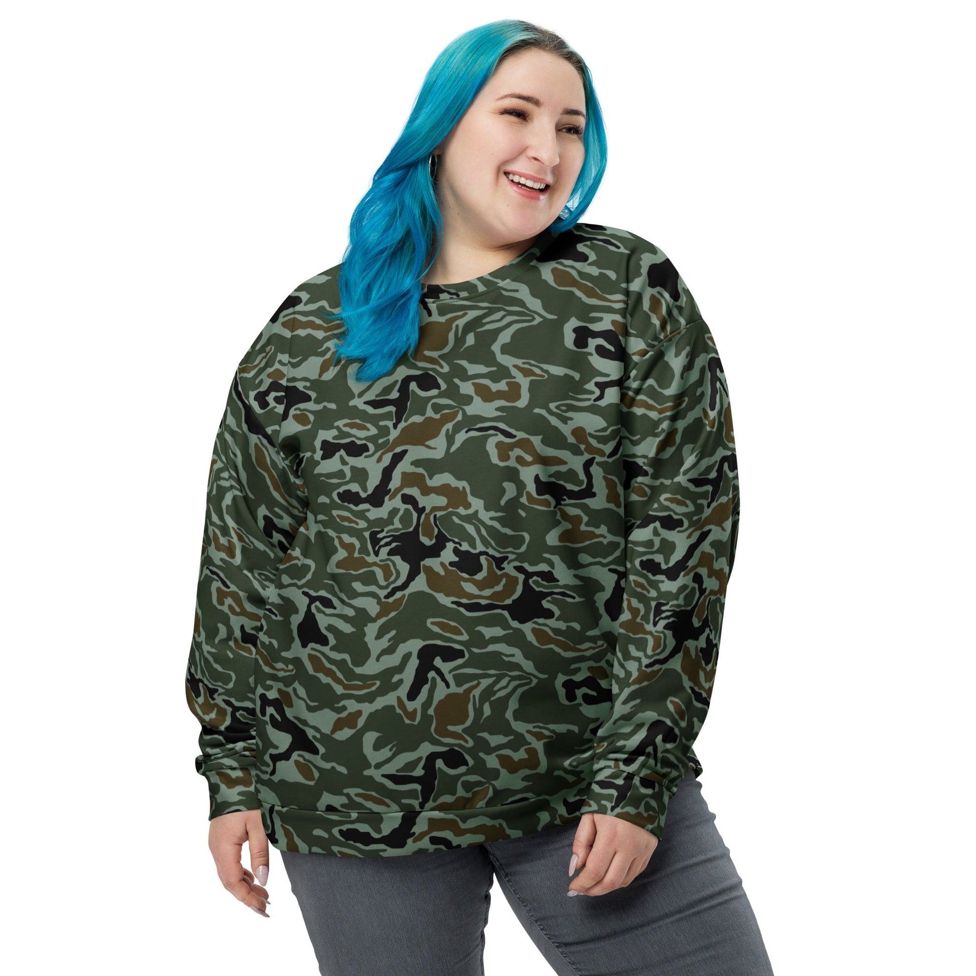 South Korean ROK Noodle Swirl CAMO Unisex Sweatshirt - Sweatshirts