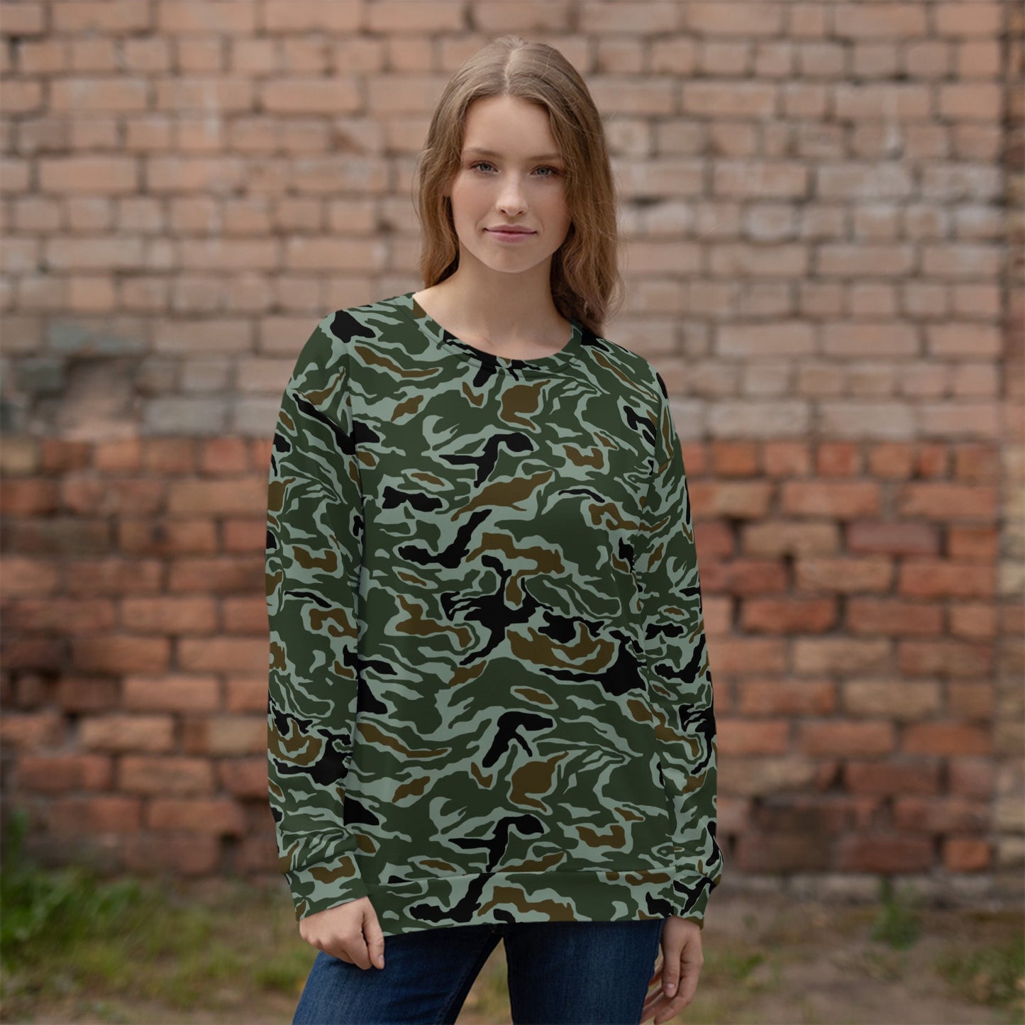 South Korean ROK Noodle Swirl CAMO Unisex Sweatshirt - Sweatshirts