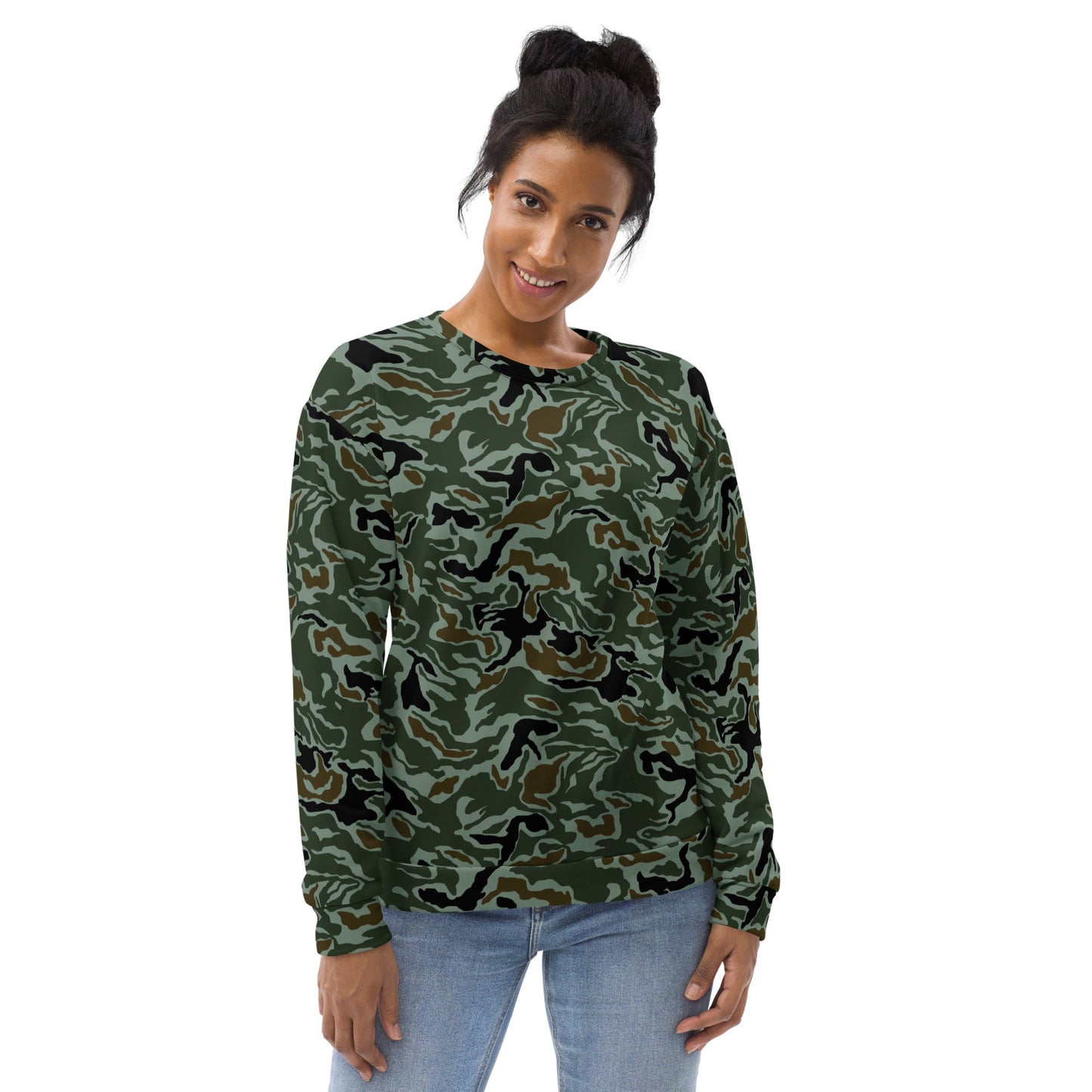 South Korean ROK Noodle Swirl CAMO Unisex Sweatshirt - Sweatshirts