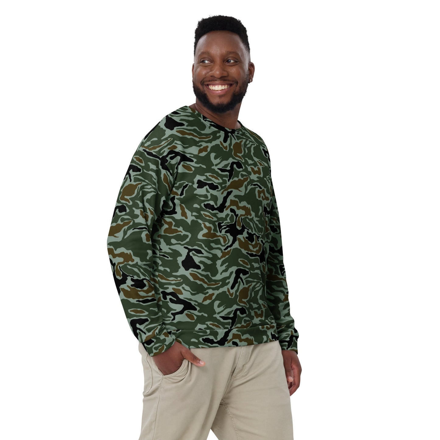 South Korean ROK Noodle Swirl CAMO Unisex Sweatshirt - Sweatshirts