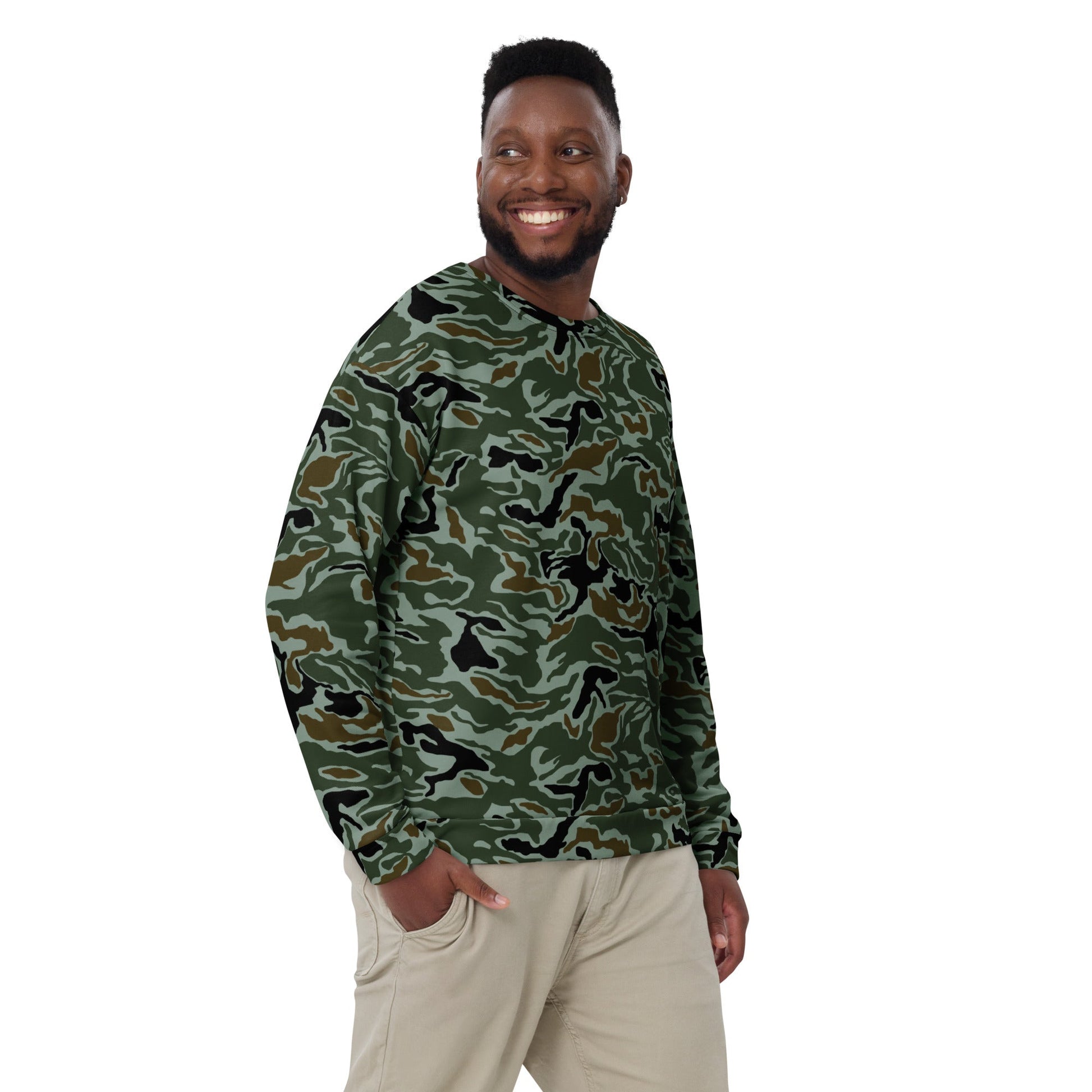 South Korean ROK Noodle Swirl CAMO Unisex Sweatshirt - Sweatshirts