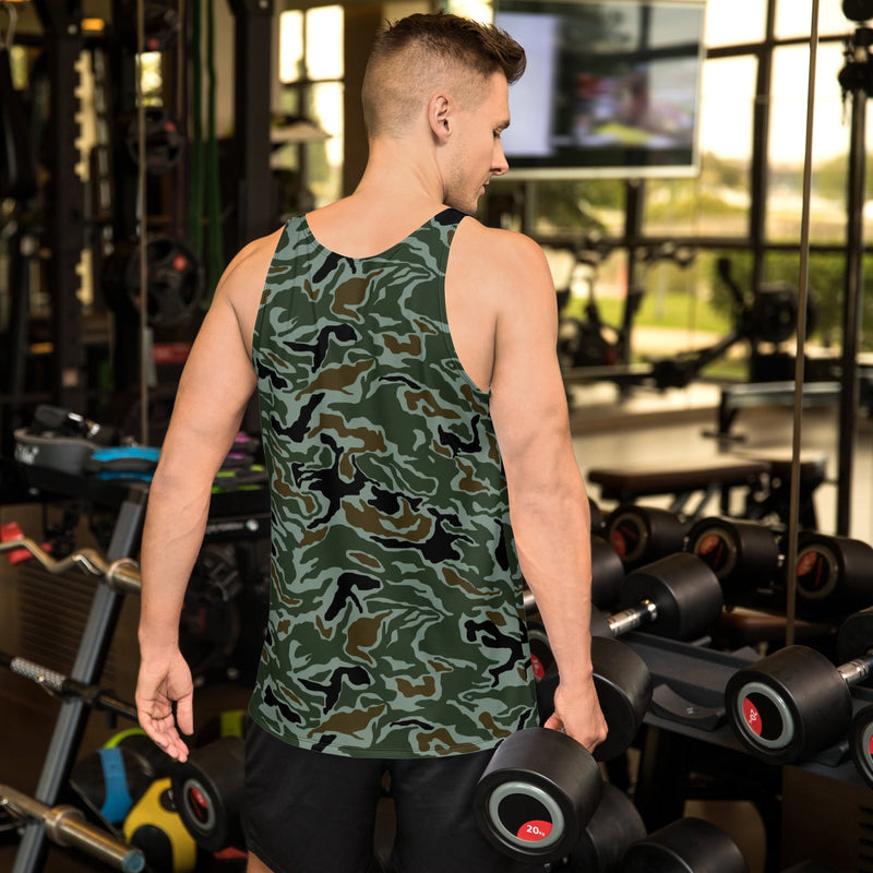Noodle Swirl South Korean CAMO Unisex Tank Top - Shirt