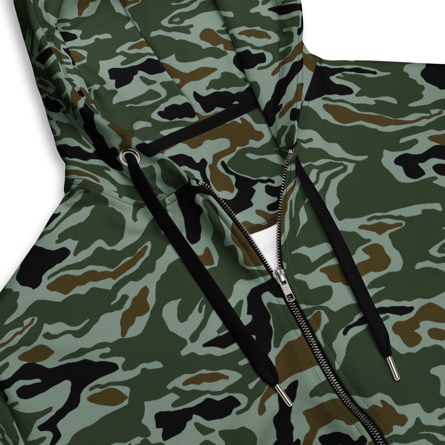 South Korean ROK Noodle Swirl CAMO Unisex zip hoodie - Zip Hoodies