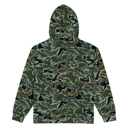 South Korean ROK Noodle Swirl CAMO Unisex zip hoodie - Zip Hoodies