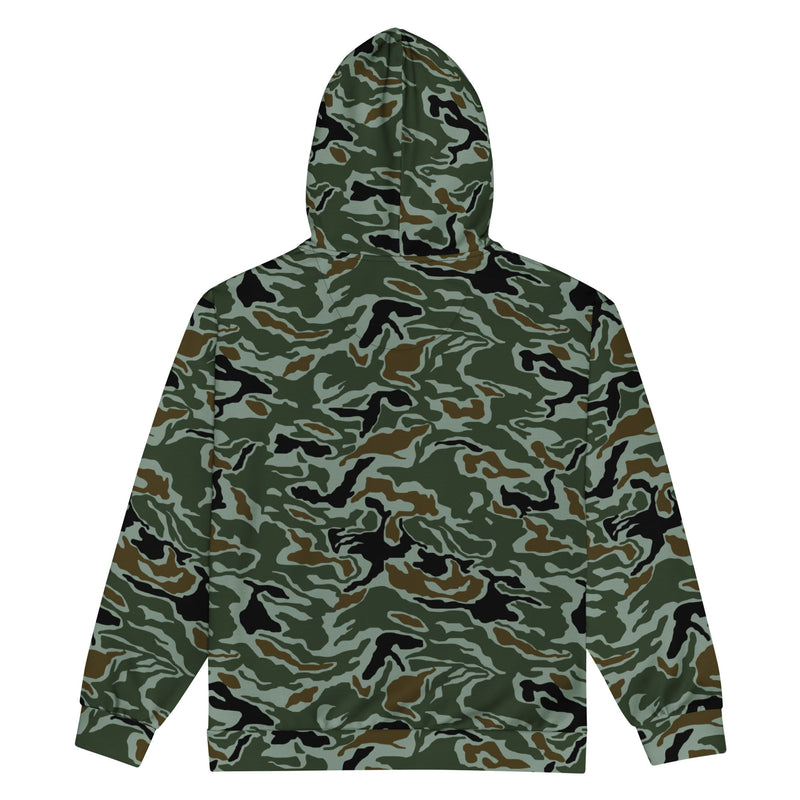 Noodle Swirl South Korean CAMO Unisex Zip Hoodie