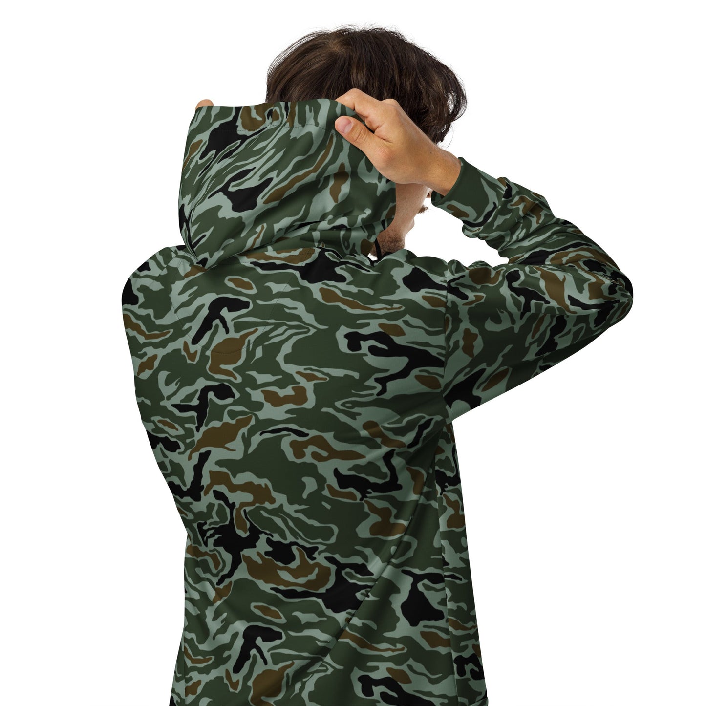 South Korean ROK Noodle Swirl CAMO Unisex zip hoodie - Zip Hoodies