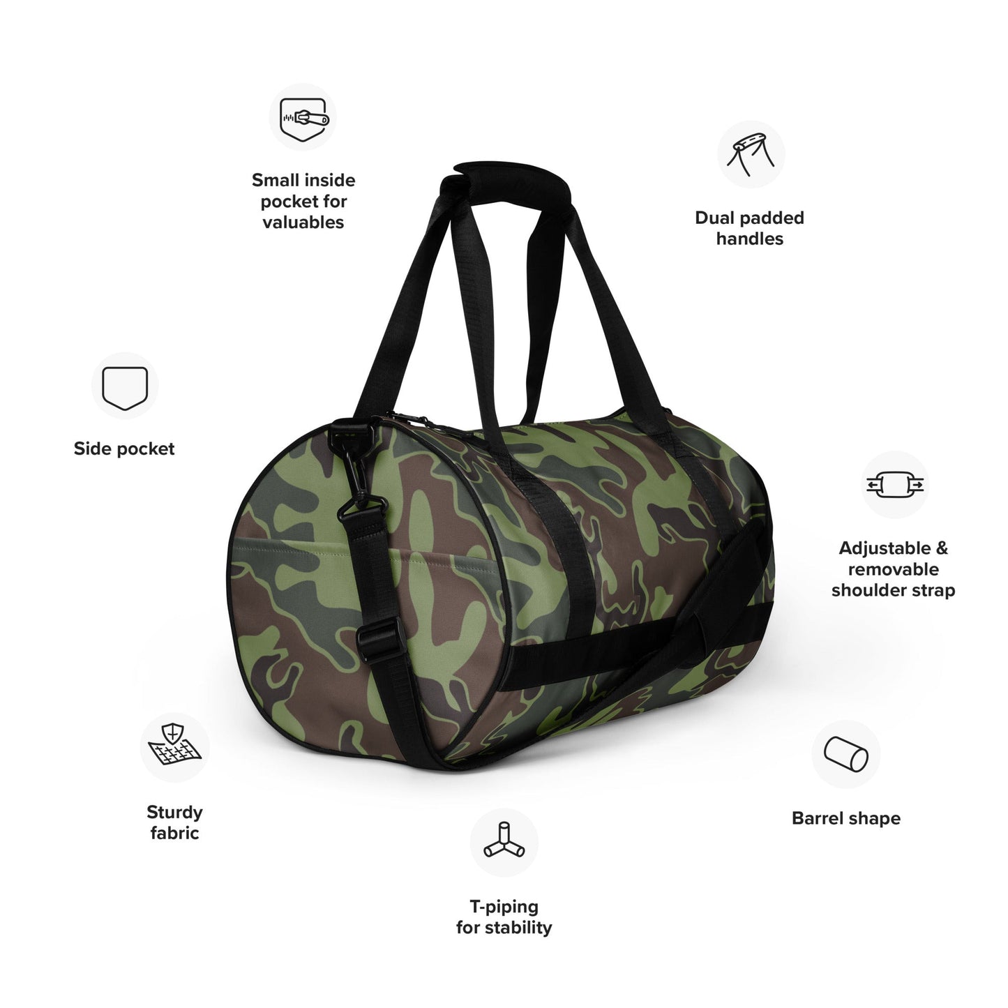 South Korean ROK Puzzle CAMO gym bag - Gym Bags