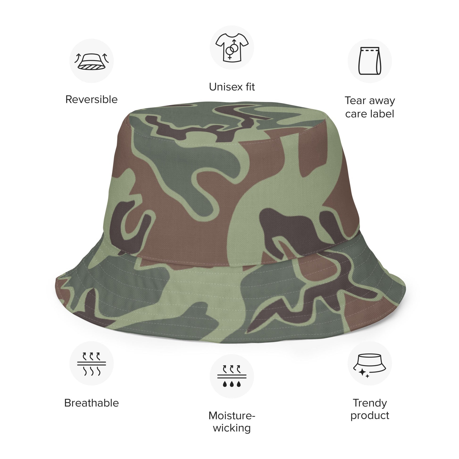 South Korean ROK Puzzle CAMO Reversible bucket hat - Bucket Hats