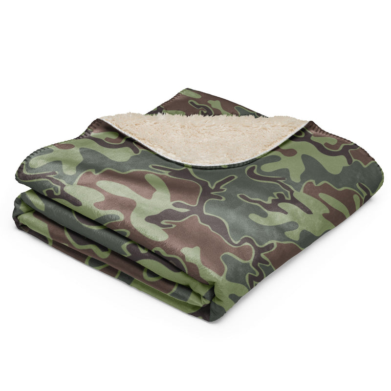 Puzzle South Korean CAMO Sherpa Blanket