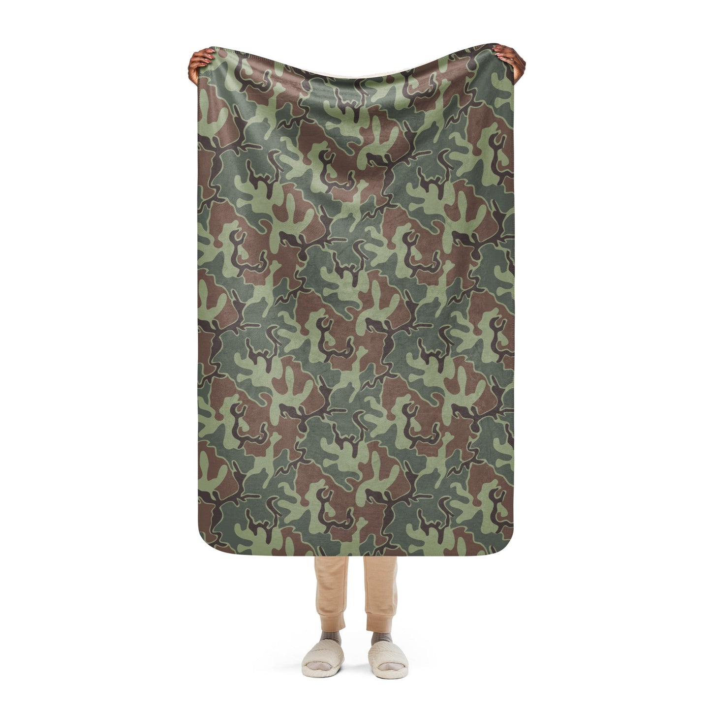 South Korean ROK Puzzle CAMO Sherpa blanket - 37″×57″ - Blankets