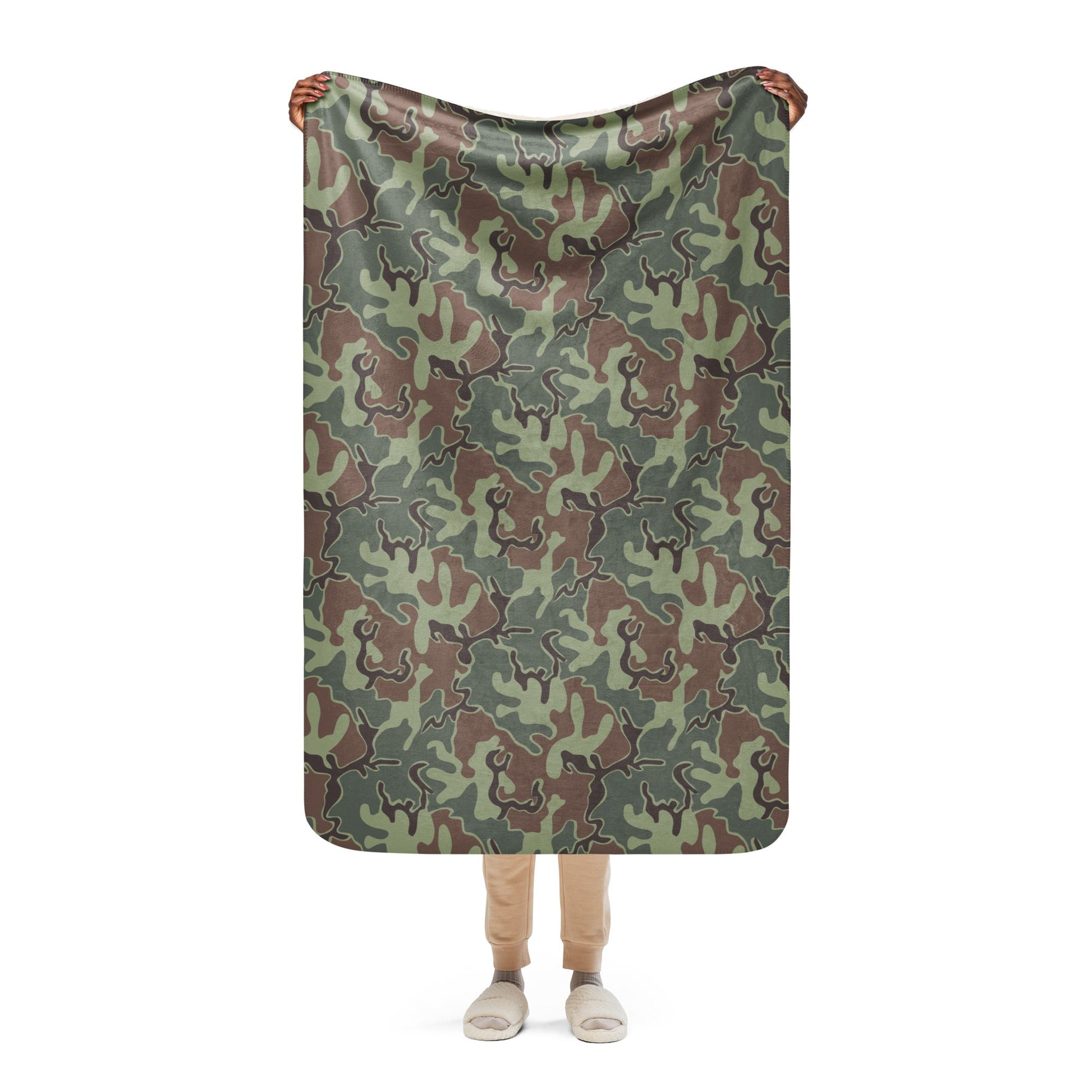 South Korean ROK Puzzle CAMO Sherpa blanket - 37″×57″ - Blankets