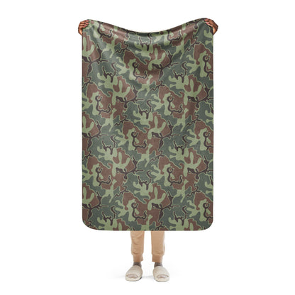 South Korean ROK Puzzle CAMO Sherpa blanket - 37″×57″ - Blankets