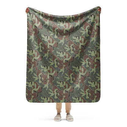 South Korean ROK Puzzle CAMO Sherpa blanket - 50″×60″ - Blankets