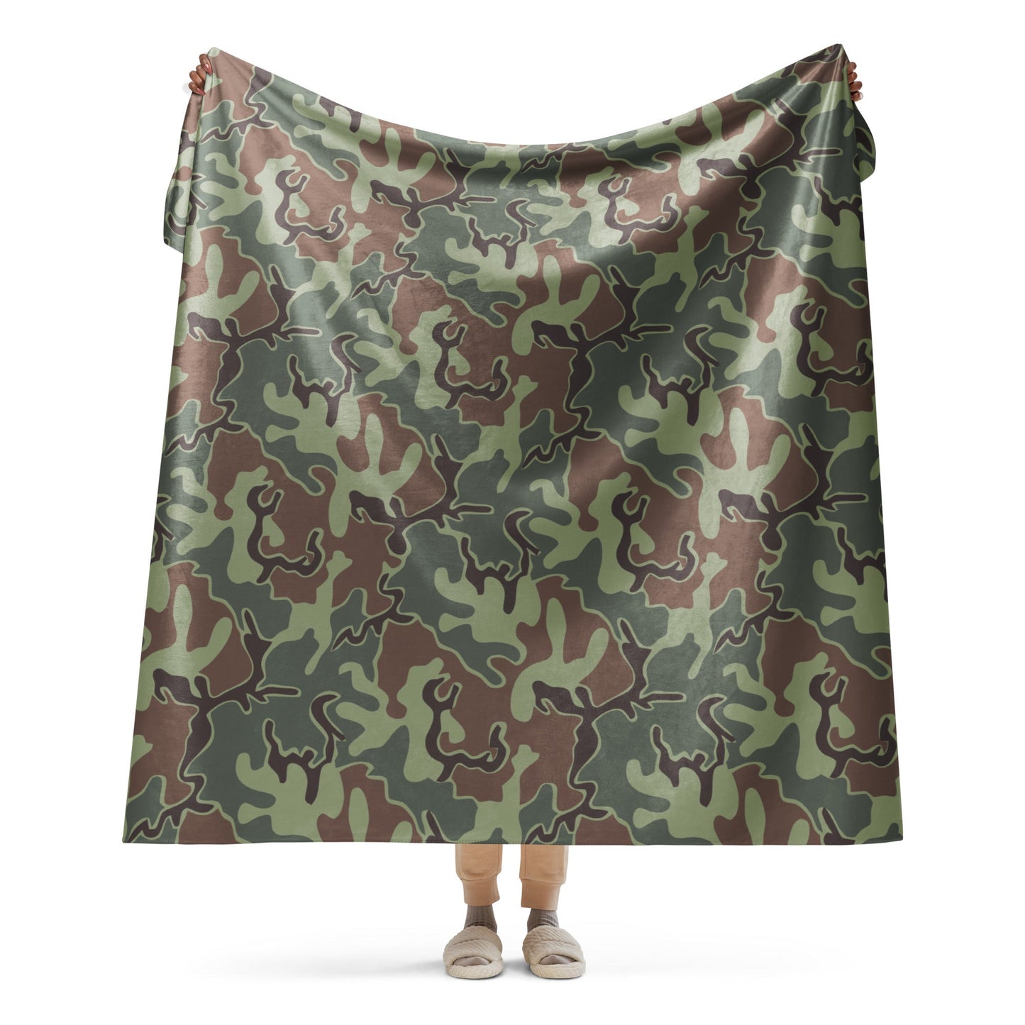 South Korean ROK Puzzle CAMO Sherpa blanket - 60″×80″ - Blankets