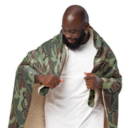 Puzzle South Korean CAMO Sherpa Blanket