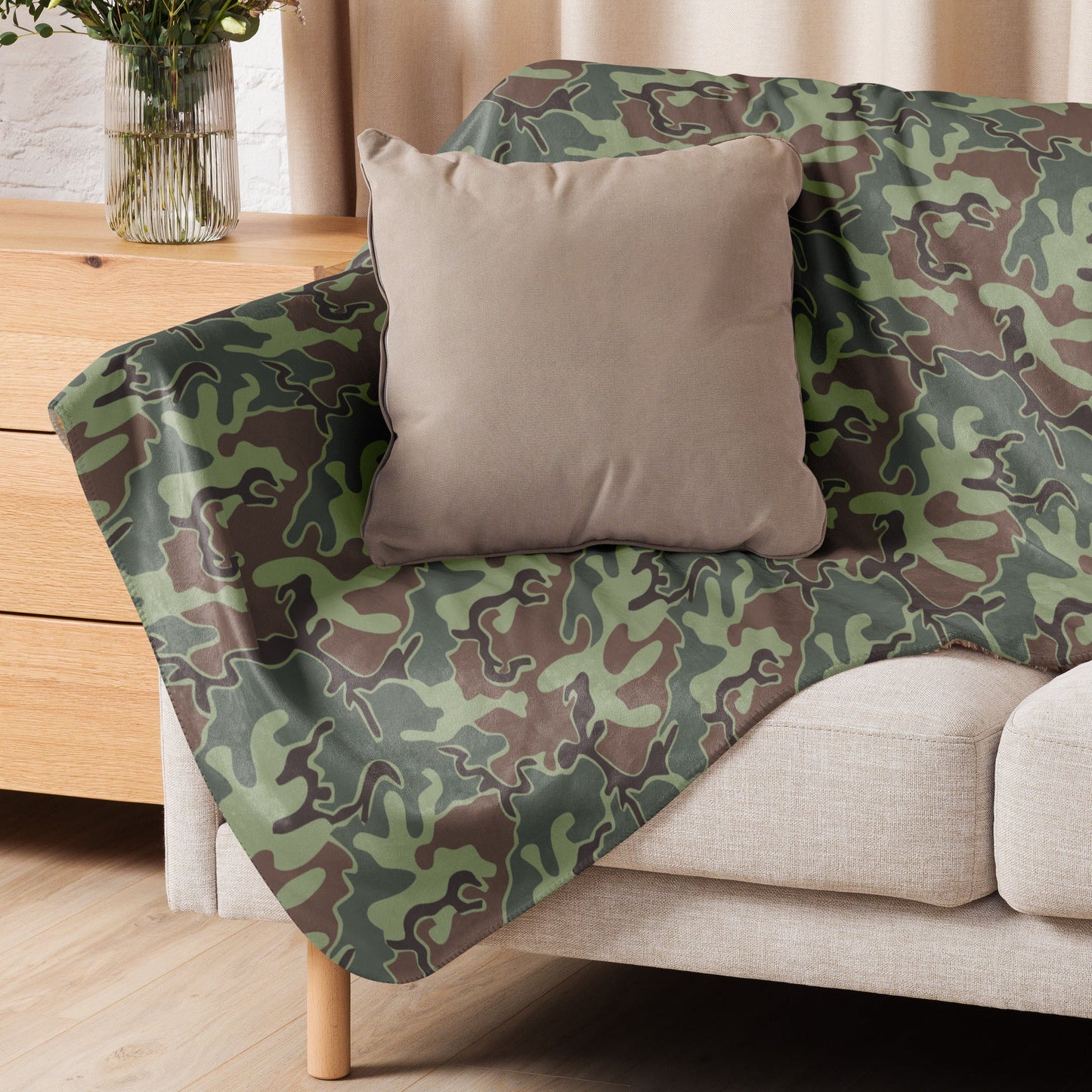 South Korean ROK Puzzle CAMO Sherpa blanket - Blankets