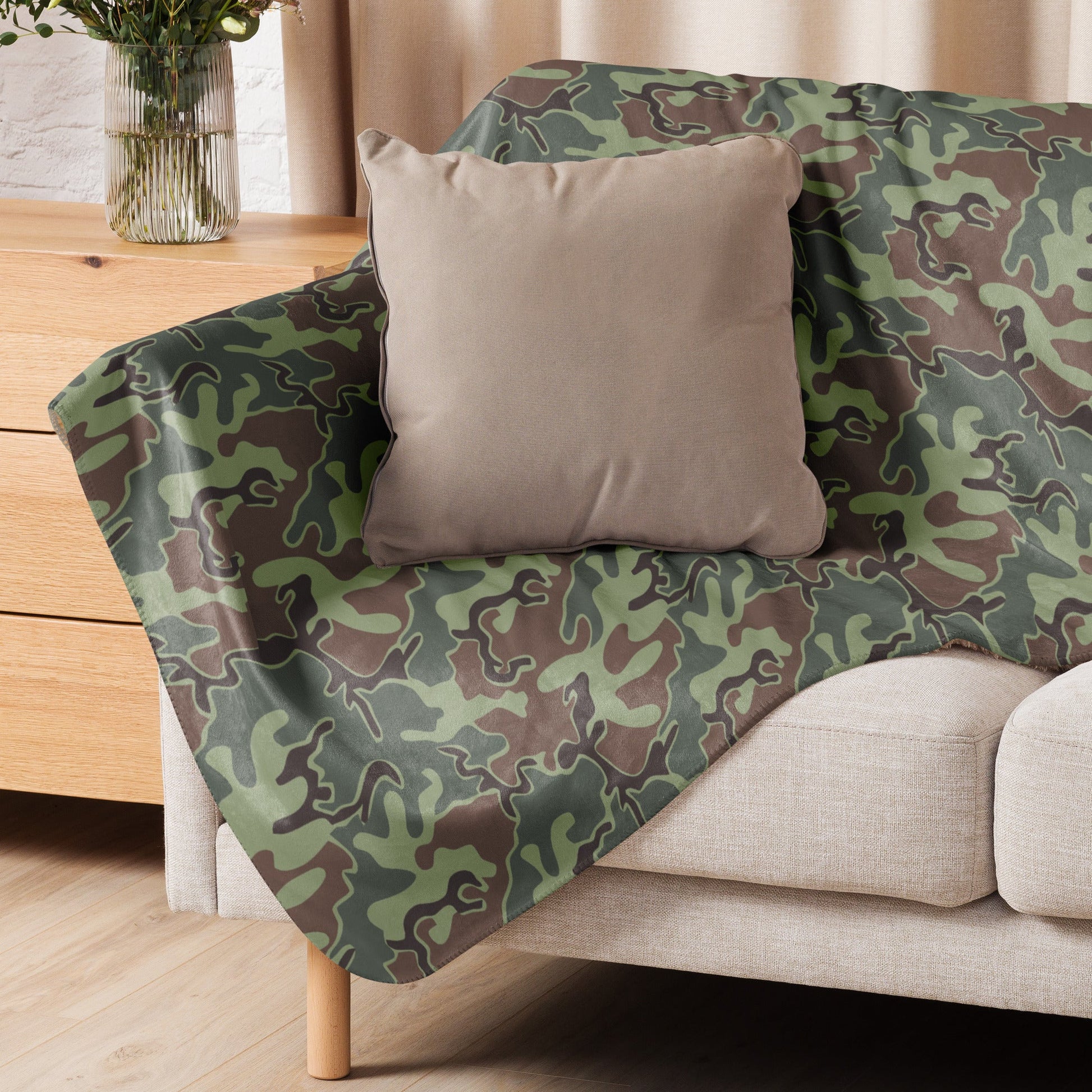 South Korean ROK Puzzle CAMO Sherpa blanket - Blankets