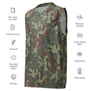 Puzzle South Korean CAMO Unisex Basketball Jersey