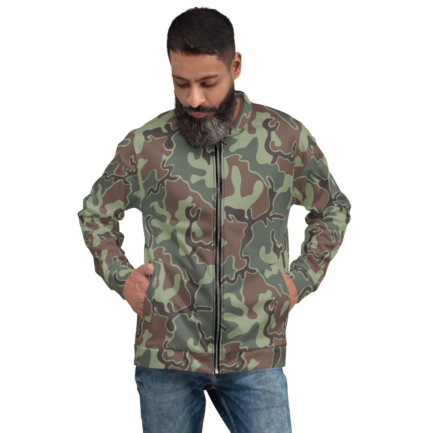 South Korean ROK Puzzle CAMO Unisex Bomber Jacket - Jackets
