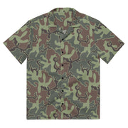 Puzzle South Korean CAMO Unisex Short-Sleeve Button Shirt - 2XS - Button-Up