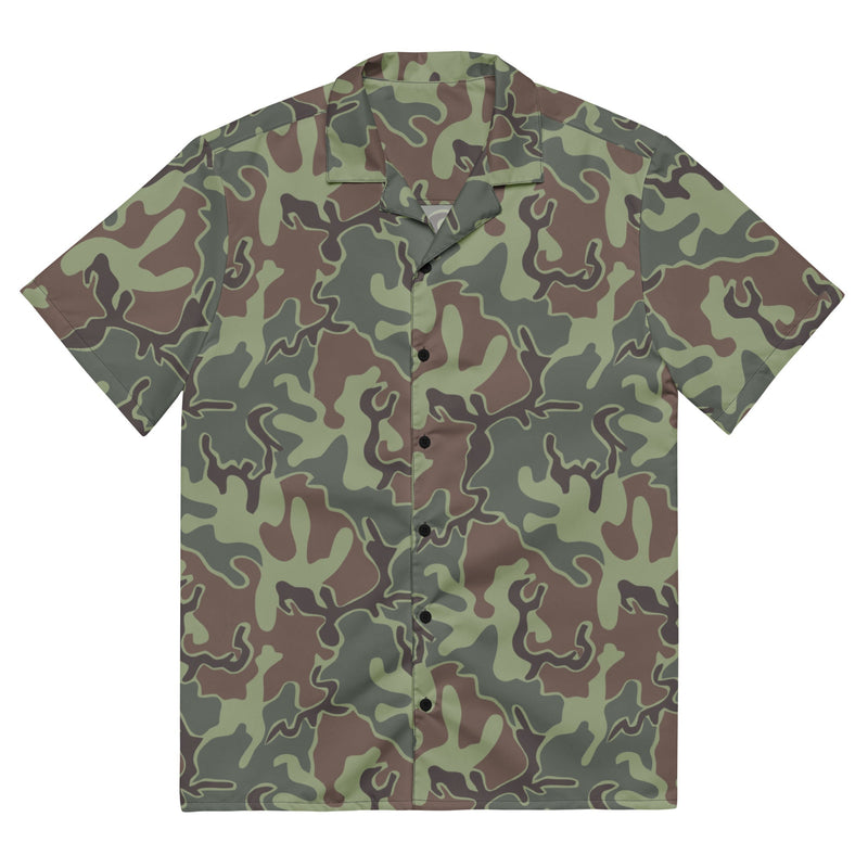 Puzzle South Korean CAMO Unisex Short-Sleeve Button Shirt - 2XS - Button-Up