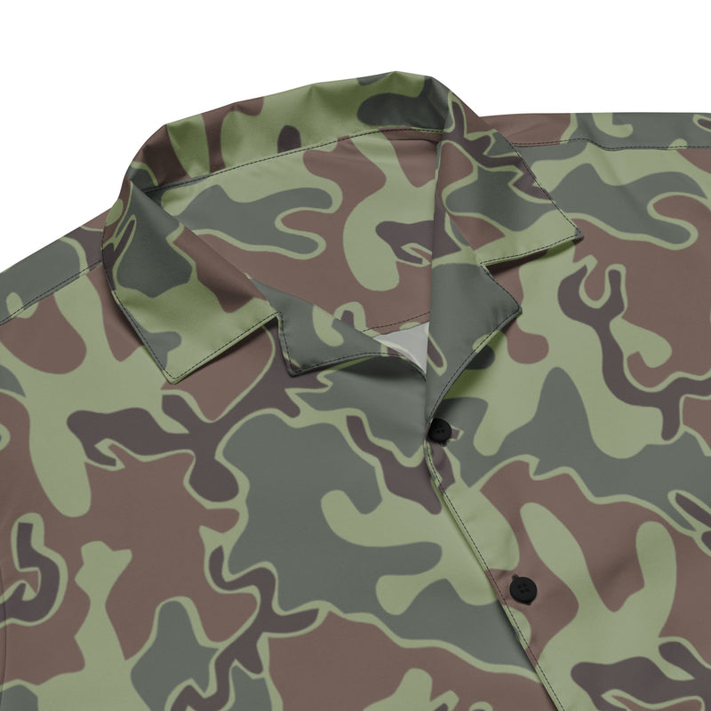 Puzzle South Korean CAMO Unisex Short-Sleeve Button Shirt - Button-Up