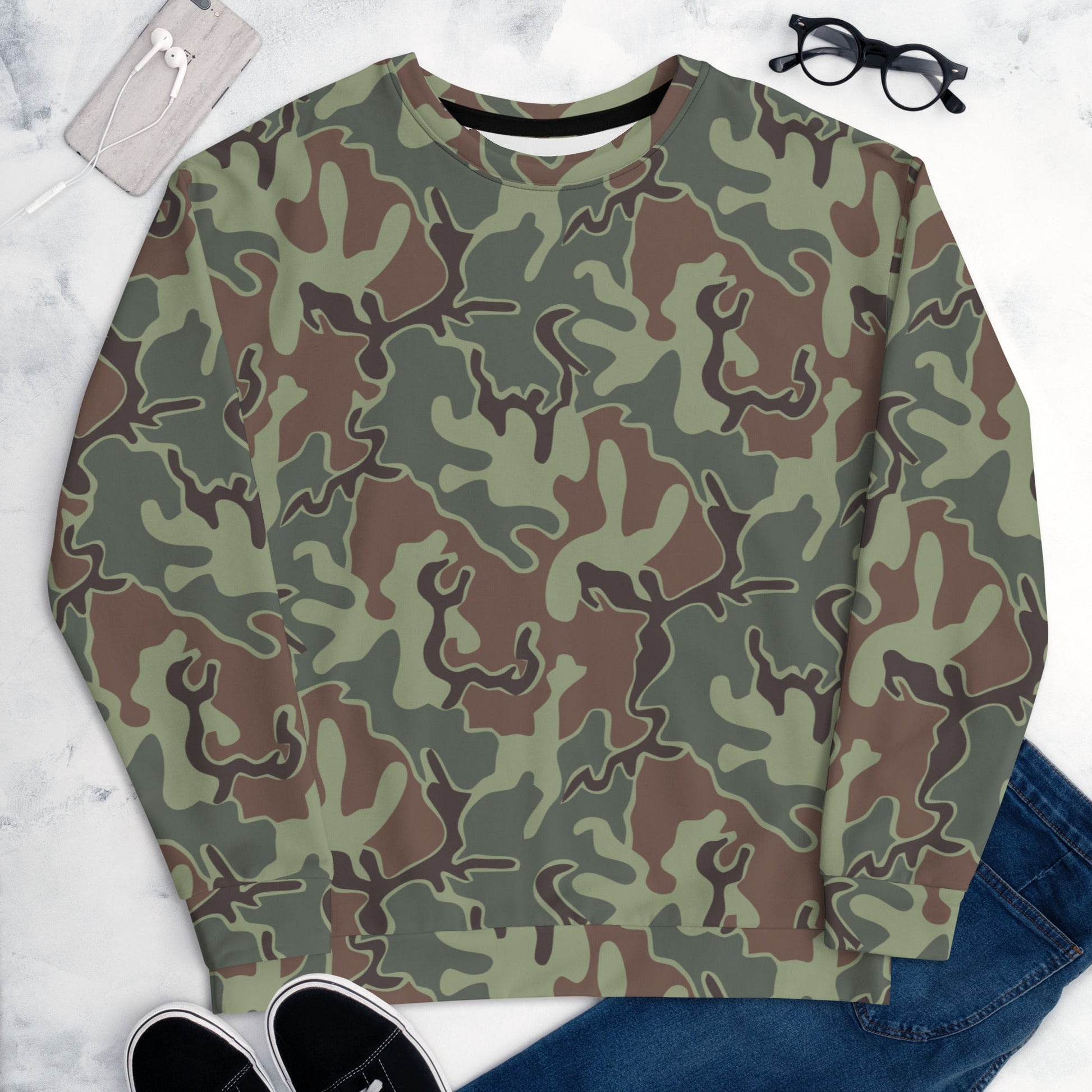 South Korean ROK Puzzle CAMO Unisex Sweatshirt - Sweatshirts